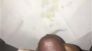 Masturbation session with chocolate